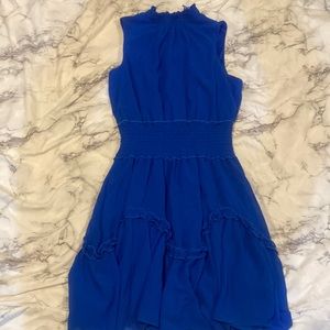 High Neck with Flowy skirt dress